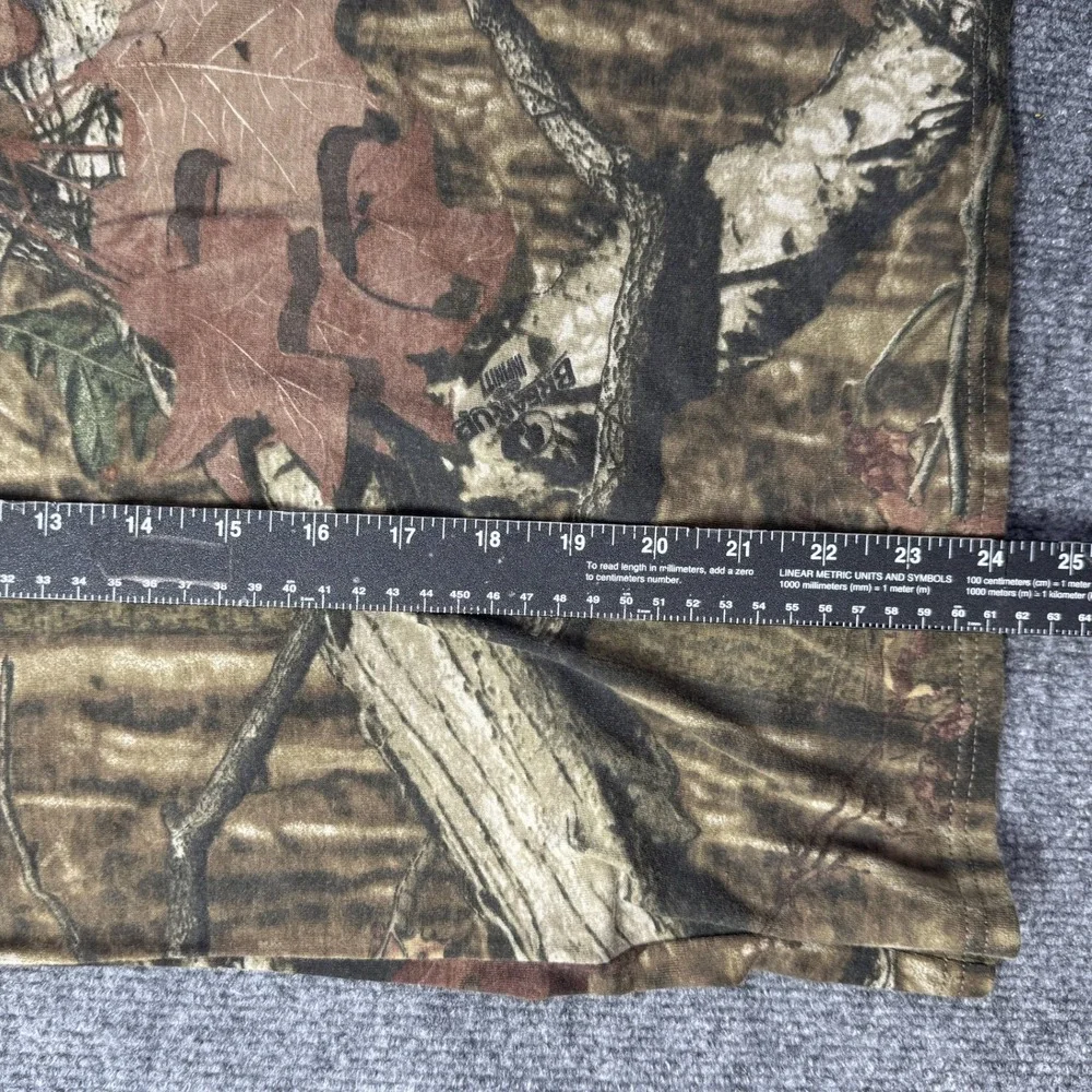 Mossy Oak Shirt Womens L Brown Pink Break Up Infinity Camo Long Sleeve